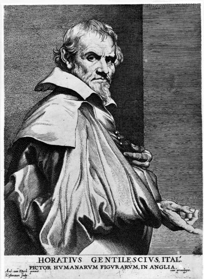 Orazio Gentileschi, print made by Lucas Vorsterman, c.1625-30 by Anthony van Dyck